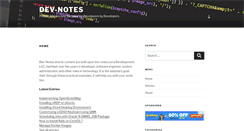 Desktop Screenshot of dev-notes.com